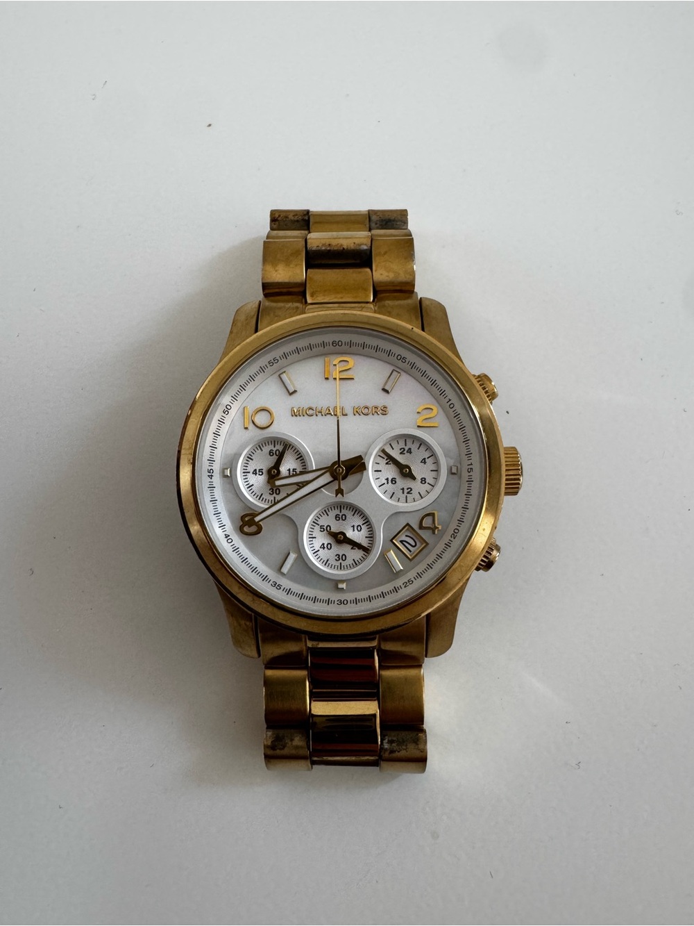 Michael Kors Women’s Gold-Tone Chronograph Watch